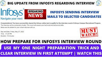 Big Update From Infosys | Infosys Sending Interview mails | Infosys Most Repeated Questions