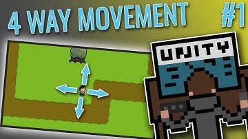 Unity 2D TUTORIAL - 4 way movement CAMERA, COLLISIONS, ANIMATIONS