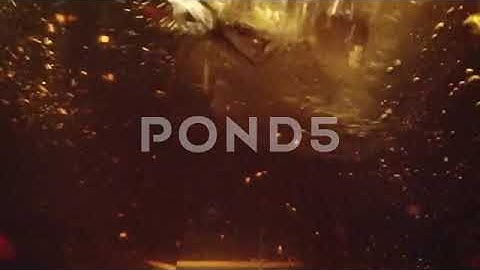 Whiskey Glass Ice Dropped In Extreme Close Up Slow Motion Stock Footage