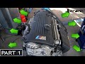 BMW S54 Disassembly - Exhaust Manifold, Plenum, Wiring, Accessories