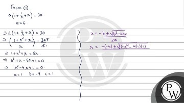 Find three numbers in G.P. : whose sum is 30 and whose product is 216 P