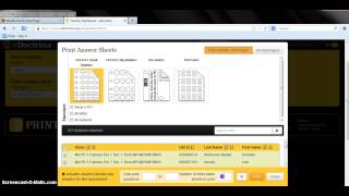 Answer Bubble Sheet Creation
