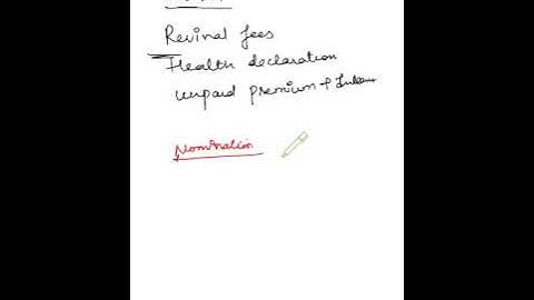 IC 38 CHAPTER 13,14 DOCUMENTATION - POLICY CONDITION