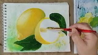 Как нарисовать реалистичный лимон гуашью Рисуем с Любовью Draw with Love