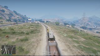 I stole, drove and derailed a train in GTA V...