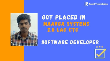 Besant Technologies Velachery Reviews | Manivannan BSc (2020) Got Placed | After 2 Years GAP