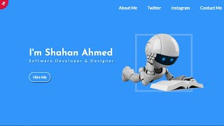 Complete Responsive Portfolio Website Using HTML CSS & JavaScript | Build a Portfolio from Scratch