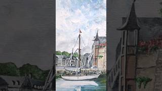 2. Honfleur (vue2), 2008, par @DemMarjorie #dessin #peinture #travel #normandie #france