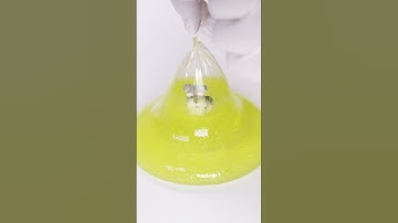 Making Slime Bubbles with the dog inside - Very Satisfying and Relaxing, slime ASMR, slime pressing