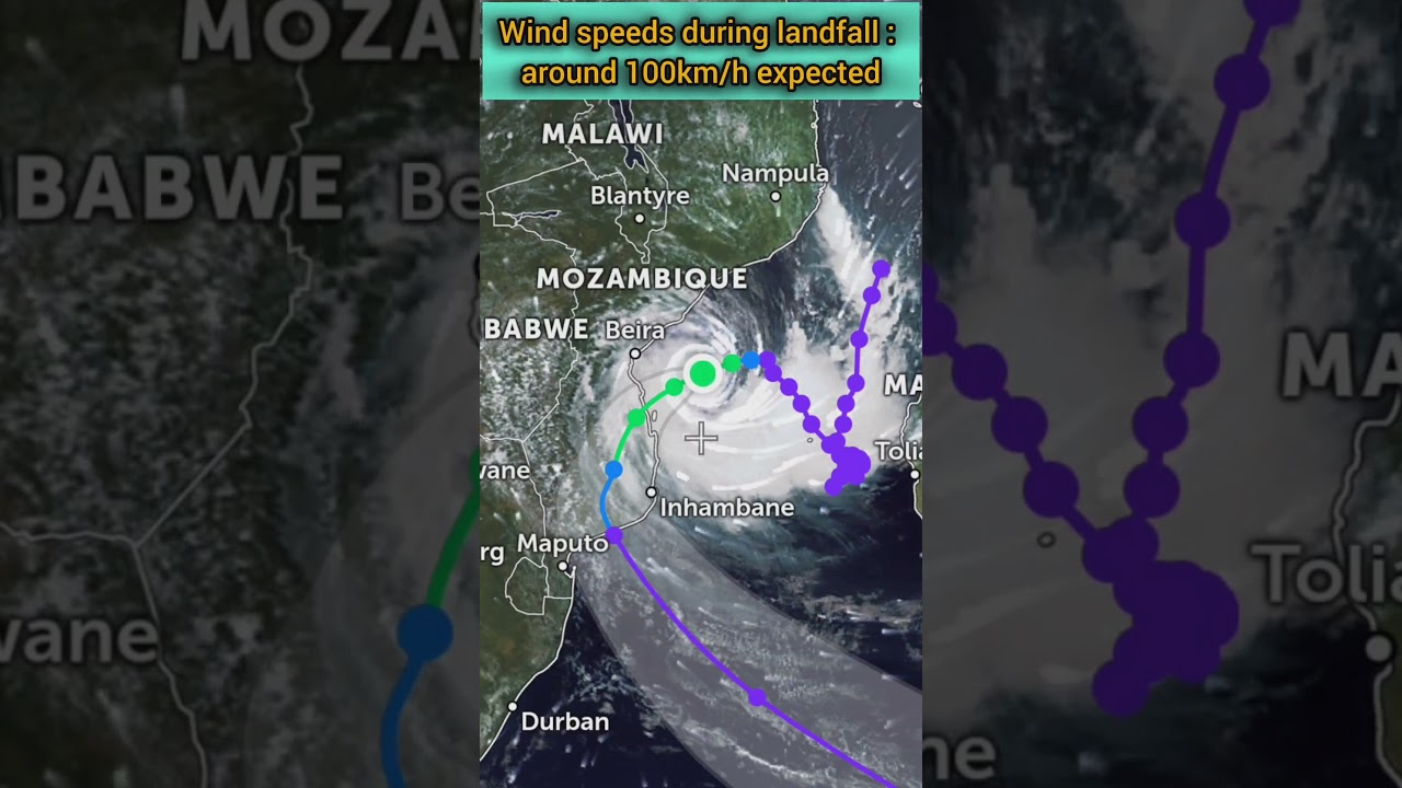 Cyclone Filipo Nearing Mozambique #shorts