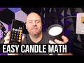 Easy candle math for beginning candle makers  three different calculations