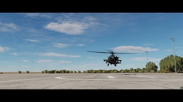 DCS AH-64D Apache  - landing practice