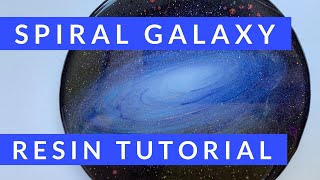 Spiral Galaxy in Resin, create a 3D galaxy with planets and glow effects