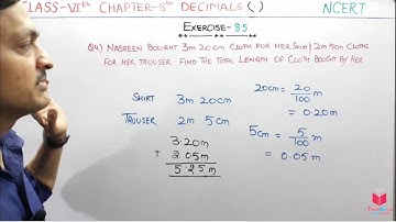 Q4) Ex- 8.5 Class 6 Maths Chapter 8 Decimals | Maths Class 6 CBSE NCERT In Hind By Deepak Garg