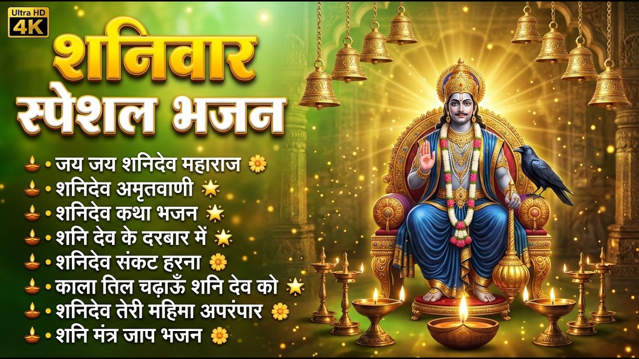 शनिवार स्पेशल भक्ति भजन : श्री शनि देव की पावन गाथा, श्री हनुमान चालीसा, शनिदेव कथा, शनि चालीसा