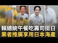 賴清德支持日本農產