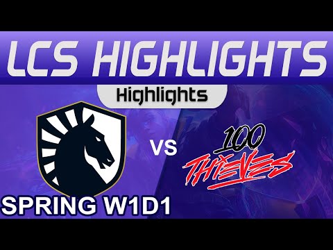 TL vs 100 Highlights LCS Spring Season 2024 W1D1 Team Liquid vs 100 Thieves by Onivia