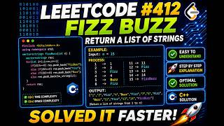 LeetCode 412 - Fizz Buzz Explained in C++ | Easy Pattern Logic 🚀