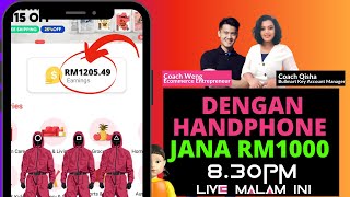 [LIVE] Jana RM 500 , RM1000 Sebulan Dengan Share link Dengan App TANPA MODAL - Buat Duit Duduk Rumah screenshot 1