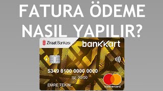 Ziraat Bankası Kredi Kartı Fatura Ödeme Nasıl Yapılır?