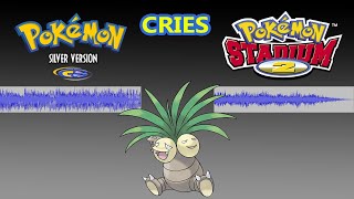 Pokemon Cries Comparison: Stadium 1+2 VS Pokemon R/B,G/S