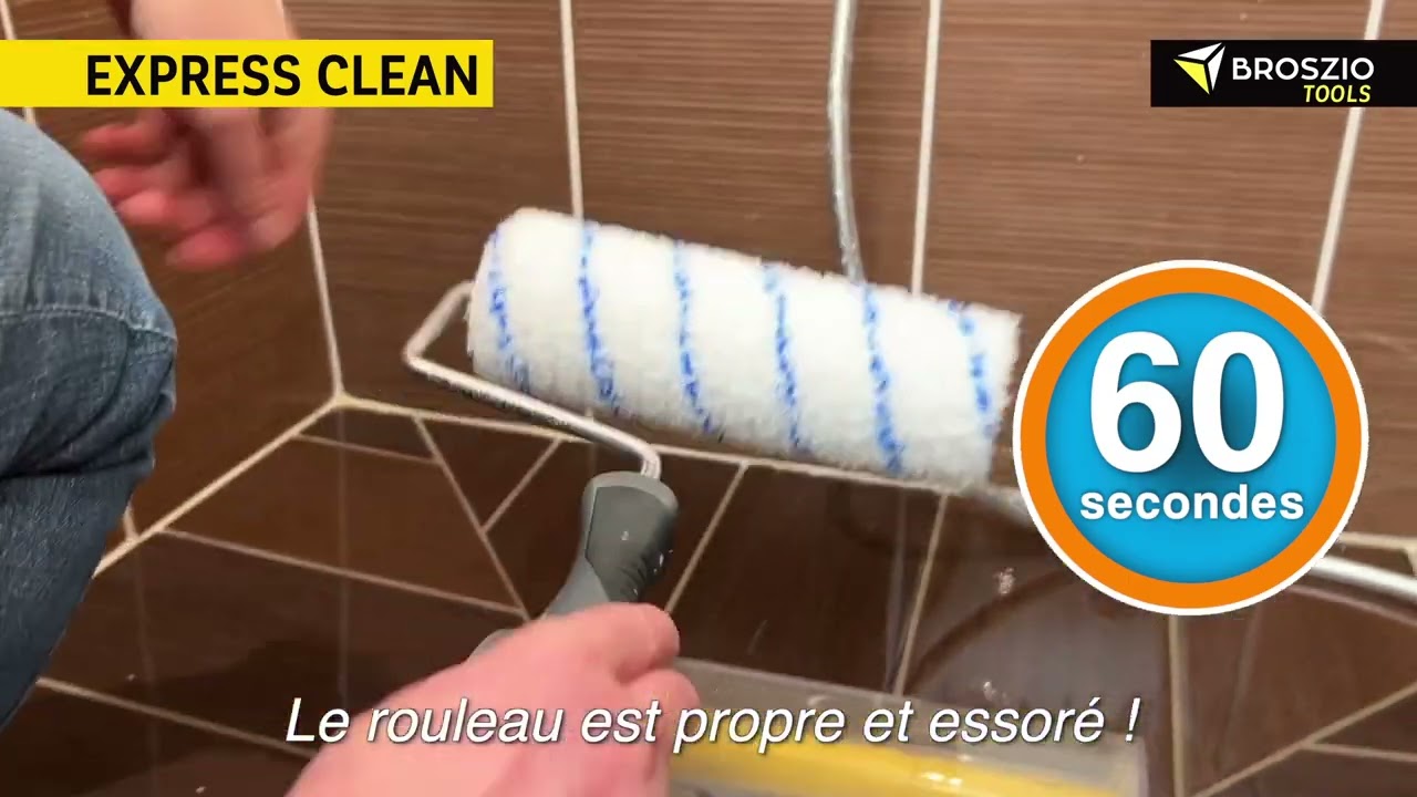 Accessoire de nettoyage et d'essorage de rouleaux Express Clean