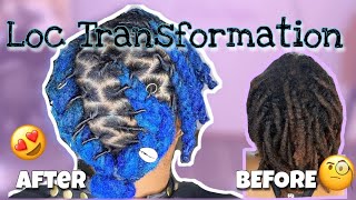 Bleaching Locs | Semi- Permanent Dye | KISS Colors Tintaion Sapphire | Styling Med Locs | Nino Marie