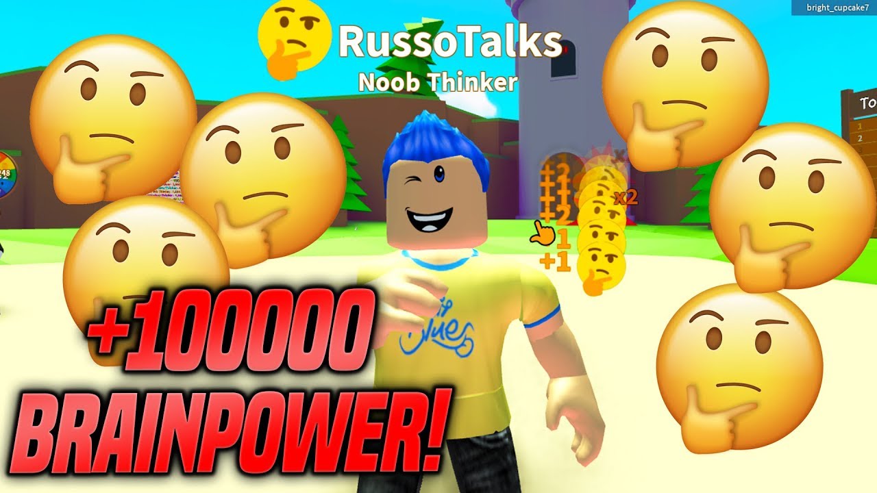 Most Brainpower On Thinking Simulator Auto Click Roblox - thinking with portals roblox