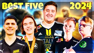 BEST FIVE - ZYWOO - m0NESY - Jimpphat -  DONK - B1T | BEST PLAYERS FOR 2024 !!! HIGHLIGHTS CS2
