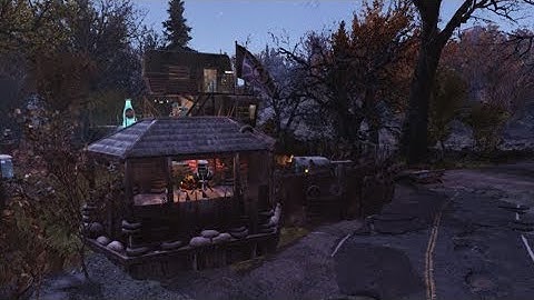 Fallout 76 - Scavenger Way station - Camp build