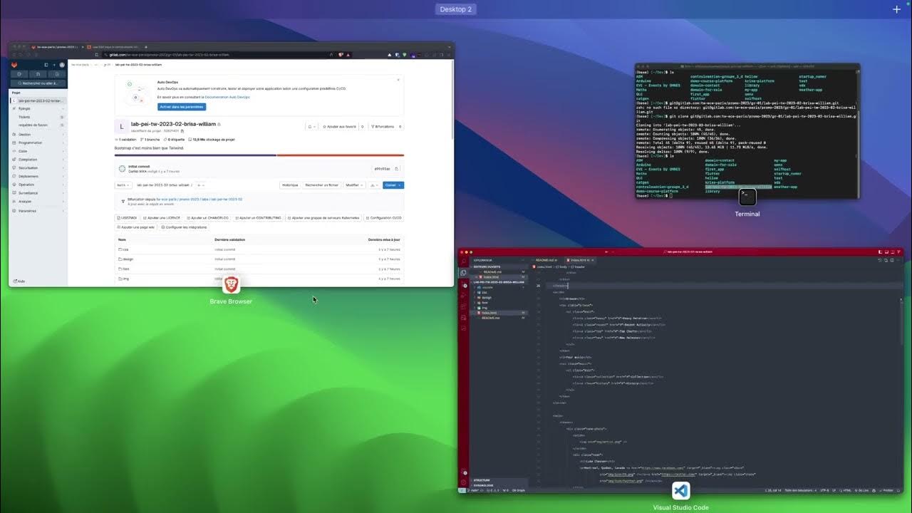 Cloner, modifier et push Tutoriels Git/Gitlab ECE (2/4) YouTube