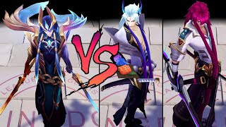 DAWNBRINGER YONE VS SPIRIT BLOSSOM & BATTLE ACADEMIA YONE 2021 - Skin Comparison Spotlight