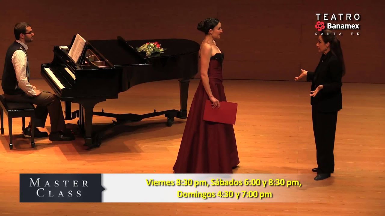 Master Class: no te la pierdas en el Teatro Banamex Santa Fe scenarios excel