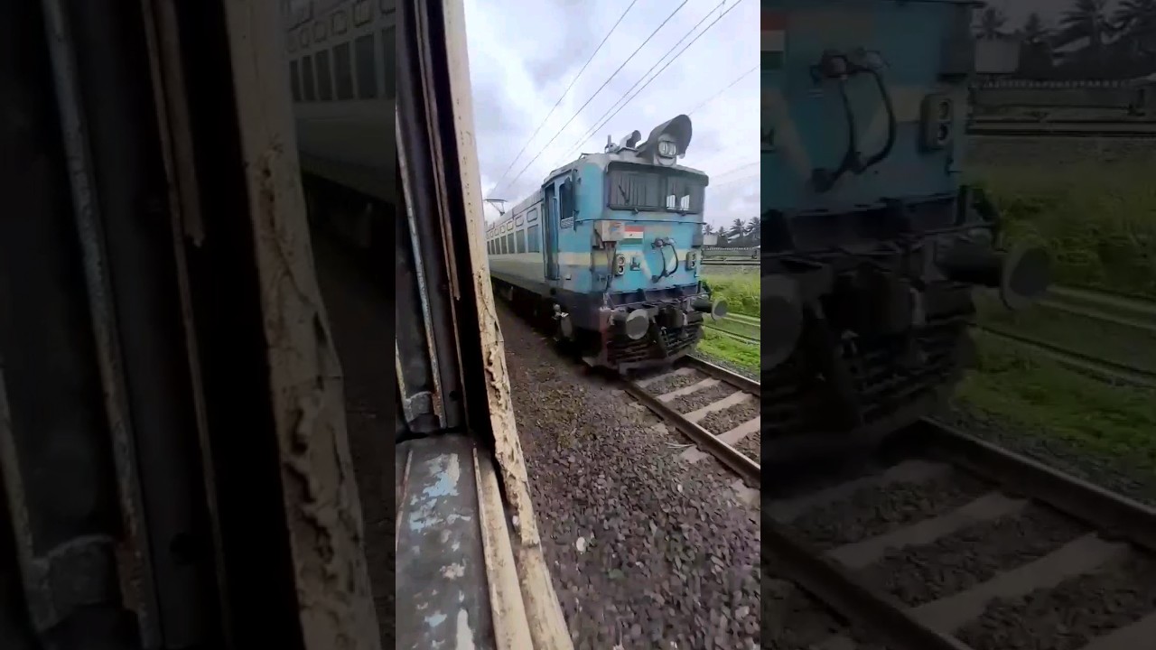 Ludhiana WAG7 come with empty freight wagons 