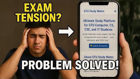 GTU Exam Tension? This FREE Website Will Save You!