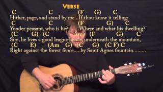 Good King Wenceslaus (Christmas) Fingerstyle Guitar Cover Lesson in C with Chords/Lyrics
