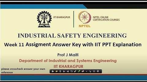Swayam NPTEL Industrial Safety Engineering, Week 11 Assignment Answers 2022