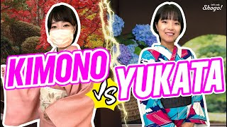 How KIMONO and YUKATA are Worn and The 4 Main Differences | Explained by Kimono Dressing Trainees