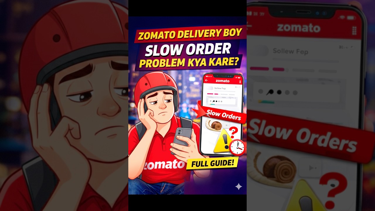 Zomato Delivery Boy Slow Order Problem Kya Kare | Zomato Delivery Boy Earning & Order Slow Problem