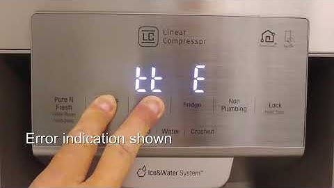 [LG Refrigerator] - How to show errors on the Side-by-Side Display