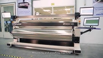 Optimount Mounting Machine Postprint for mounting flexo plates onto mylar
