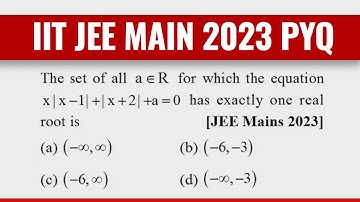 Mod Function  IIT JEE Main 2023 PYQ