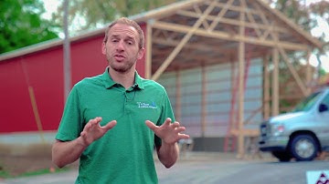 2 ways to build post-frame on a concrete foundation