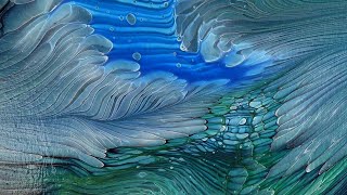 Where the Current Slows 🌊 Relaxing Acrylic Pour Painting | Fluid Art Process