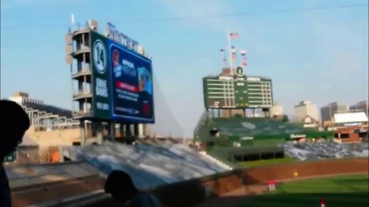 Wrigley Field with Jumbotron on Opening Day 2015! YouTube