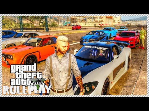 GTA 5 ROLEPLAY - RACE NIGHT EVENT PART 1! Taking RX-7 To Drag Strip | Ep. 29 Civ