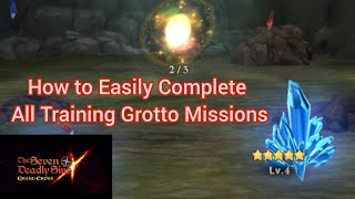 How to clear all New Training Grotto Missions | Seven Deadly Sins GrandCross Global