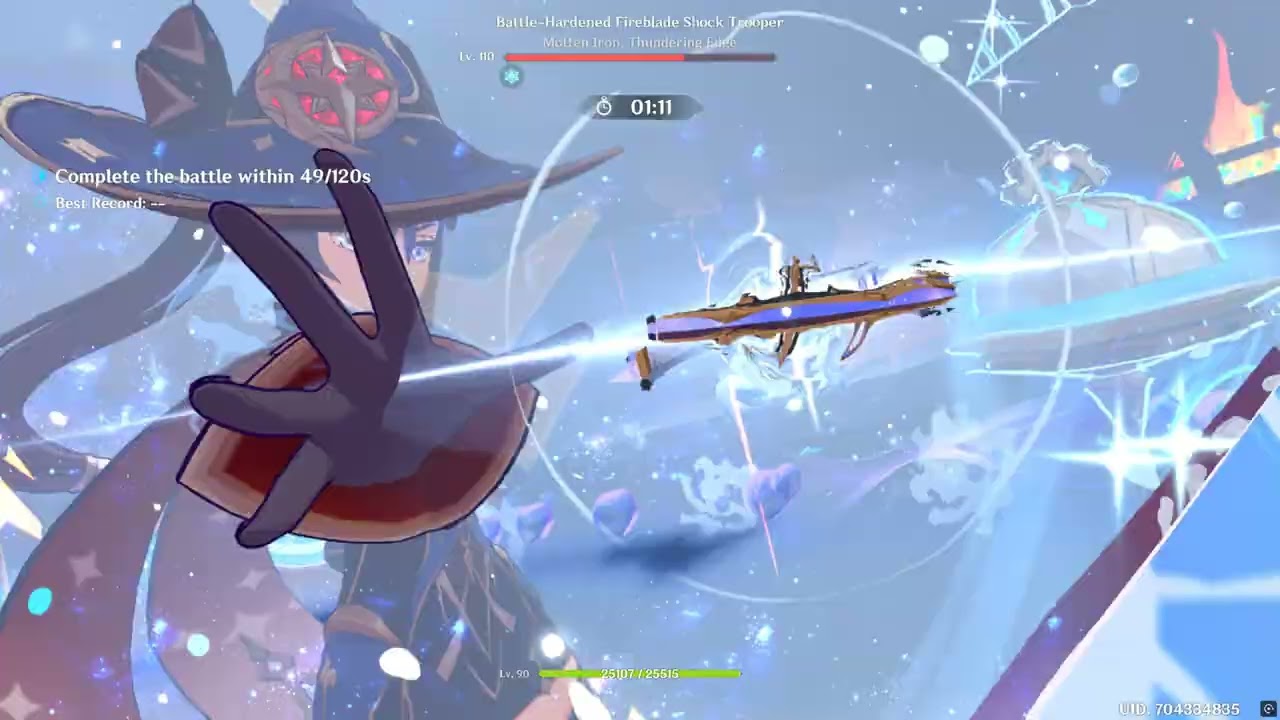 Genshin Impact Stygian Onslaught Dire Luna IV 8 cost Skirk vs Shock trooper