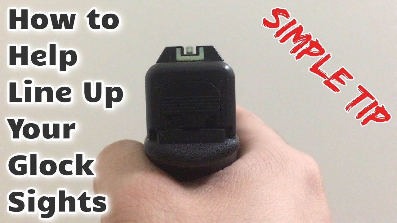 How To Help Line Up Your Glock Sight | Works With All Pistols