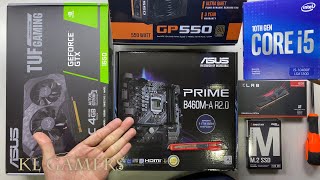 intel Core i5 10400F ASUS PRIME B460MA R2.0 GTX1650 TUF Gaming PC Build 2021